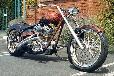 airbrushed flames on motorcycle