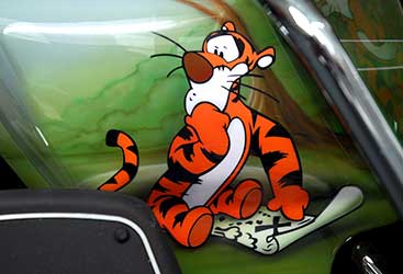 custom paint tigger