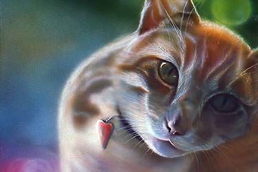 airbrush cat detail