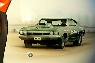 airbrush Curt Hooker Chevelle Racre Car