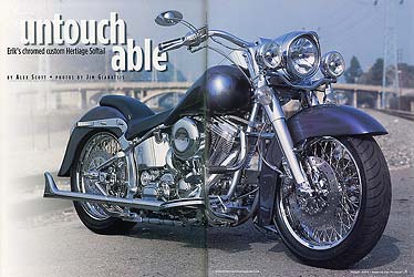 color changing flames on gunmetal grey featured in American Iron magazine