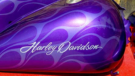 harley davidson flames custom paint