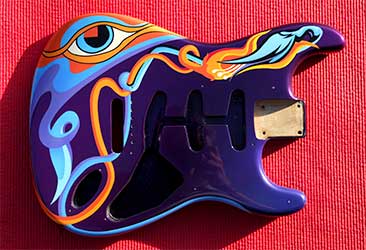 fender guitar custom paint