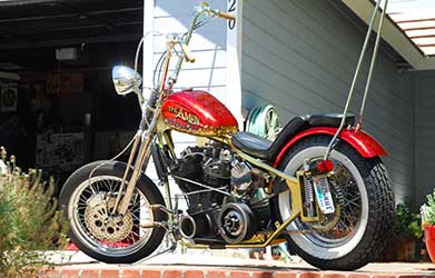 lettering and big flake ProArtPaint paints chopper