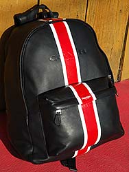 custom paint leather backpack triumph