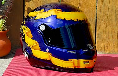 custom paint motorcycle race helmet