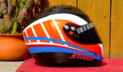 custom graphic paint helmet