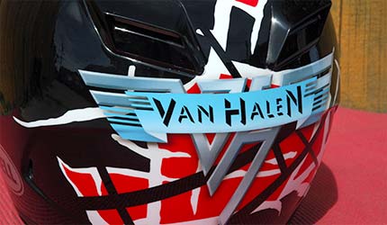 custom paint helmet Van Halen