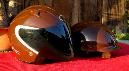 Harley Paint on Helmets