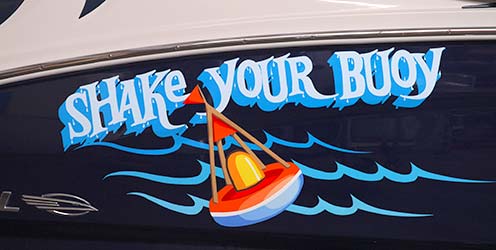 lettering and brush work on boat ProArtPaint